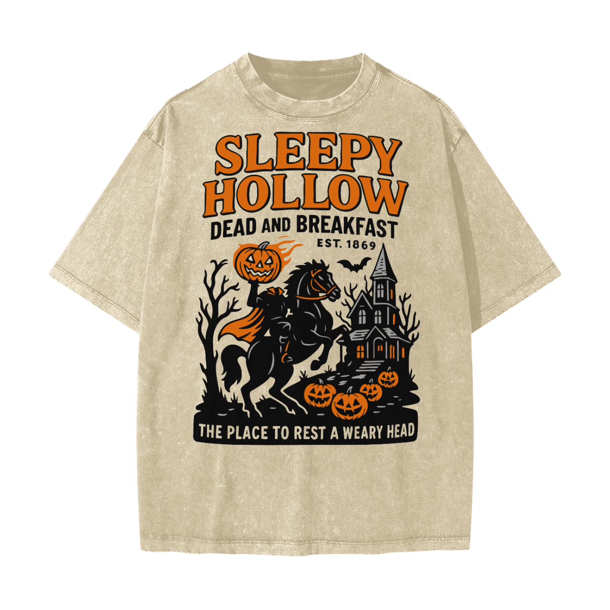 Sleepy Hollow Bed & Breakfast Acid Wash T-Shirt