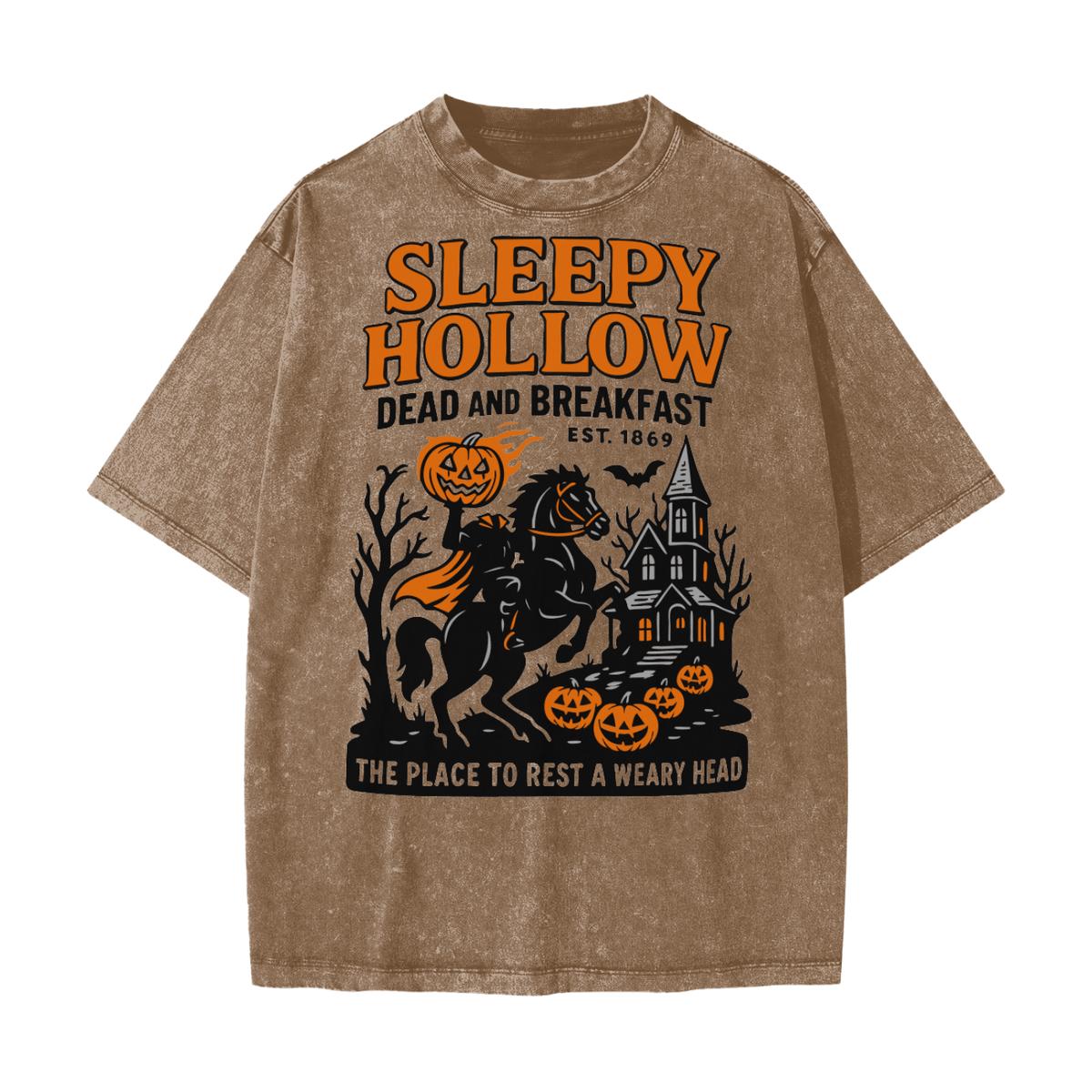 Sleepy Hollow Bed & Breakfast Acid Wash T-Shirt